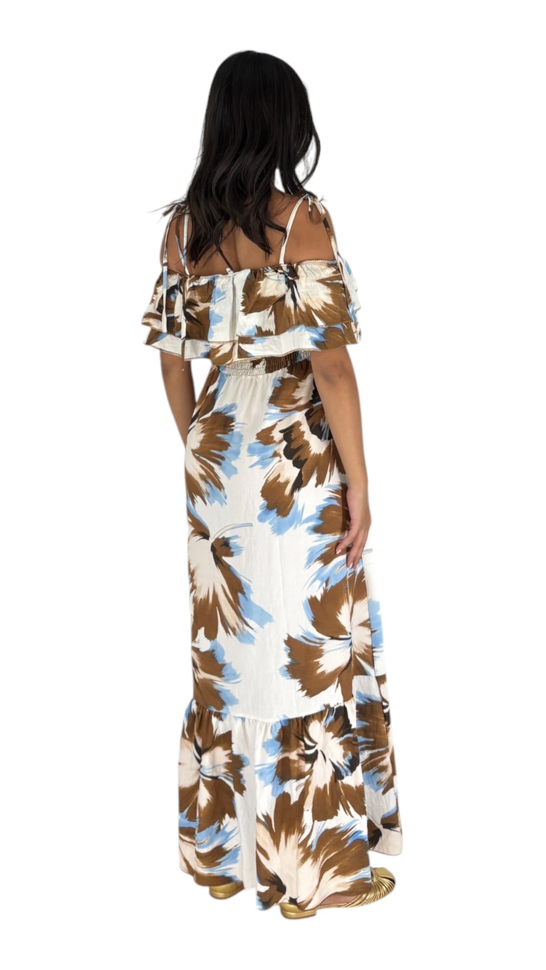 Juno Brown/Blue Dress