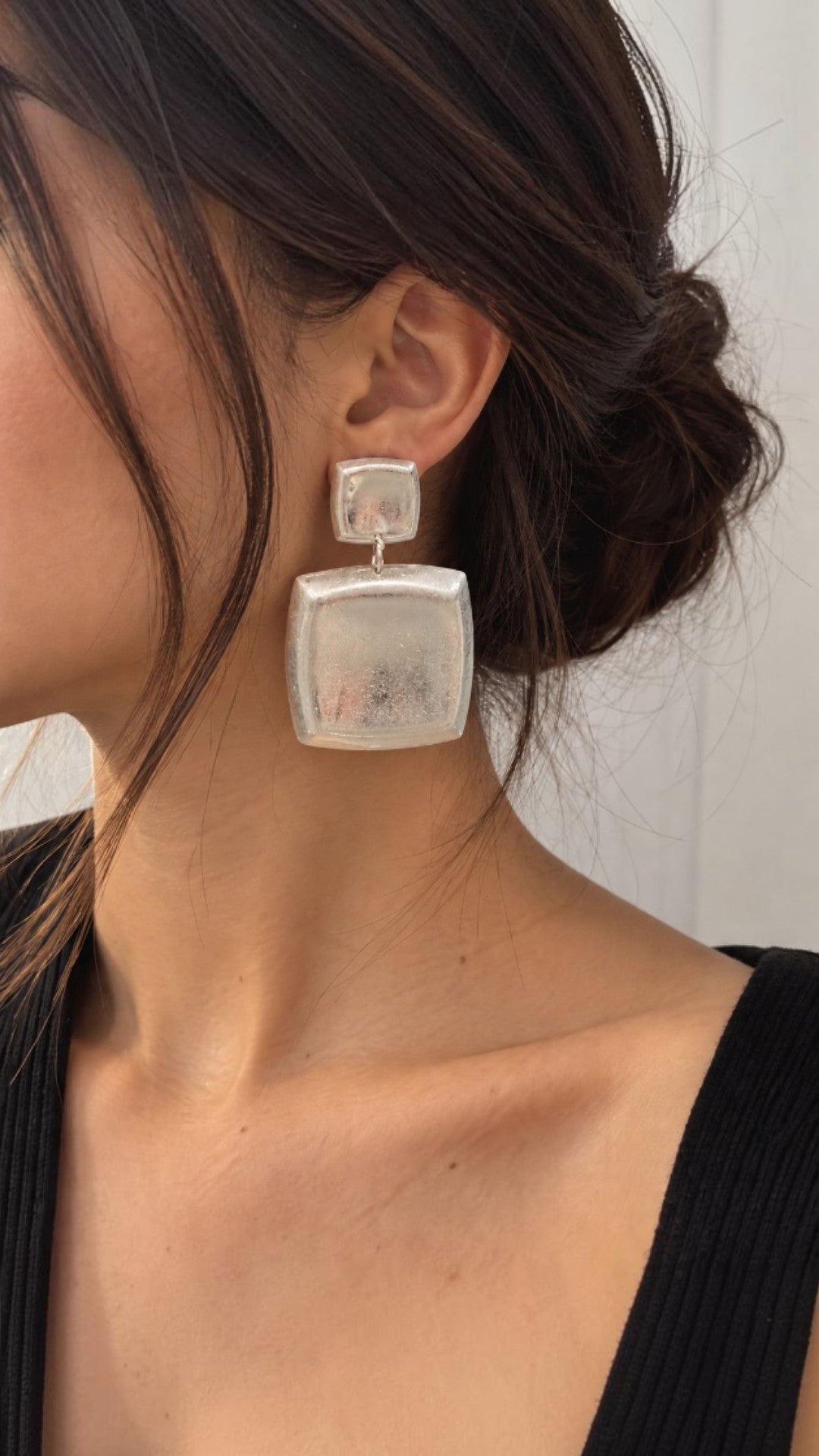 Zain silver earring