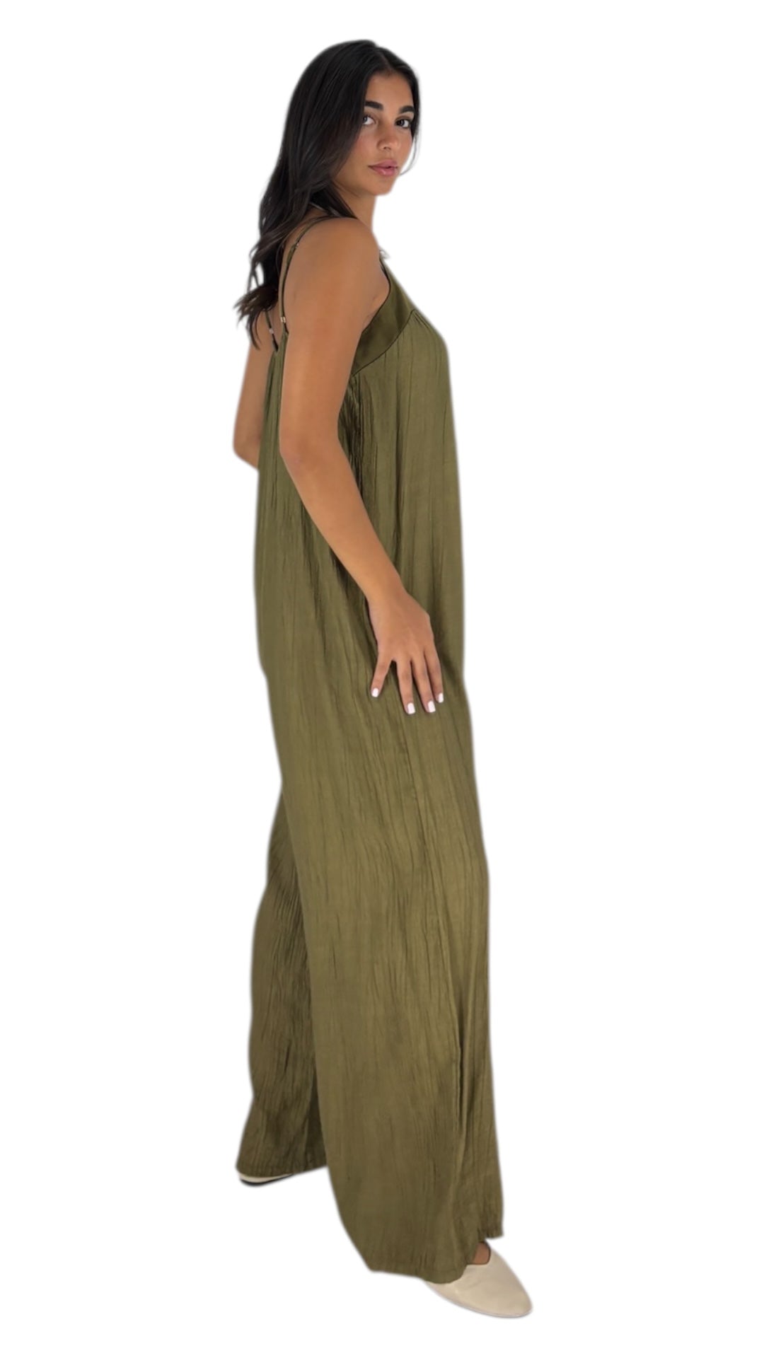 Zoya Olive Jumpsuits