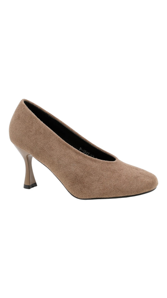 Faux Suede Stiletto Heels
