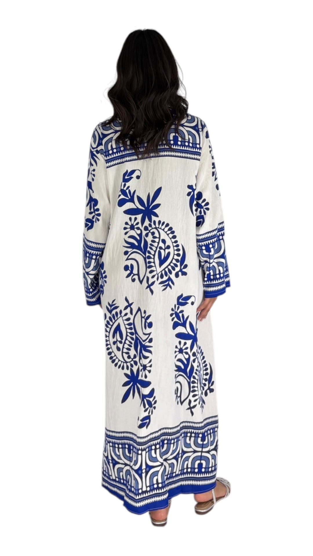 Idal White/Blue Dress