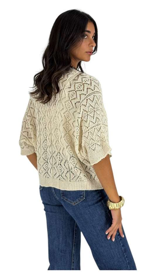 Mais Beige Cardigan