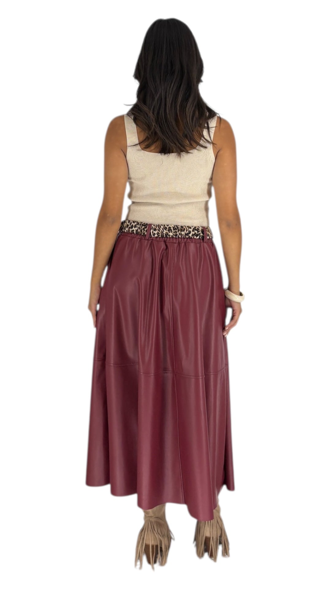 Nisreen Maroon Skirt