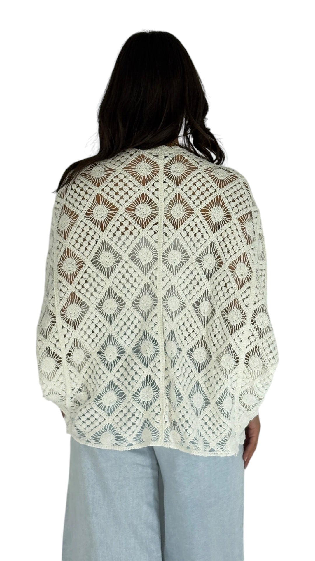 Jehan White Cardigan