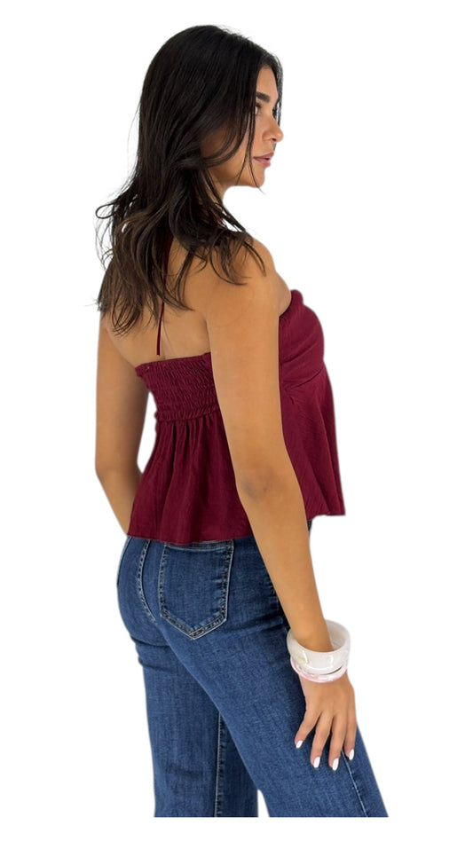 Malak Burgundy Top