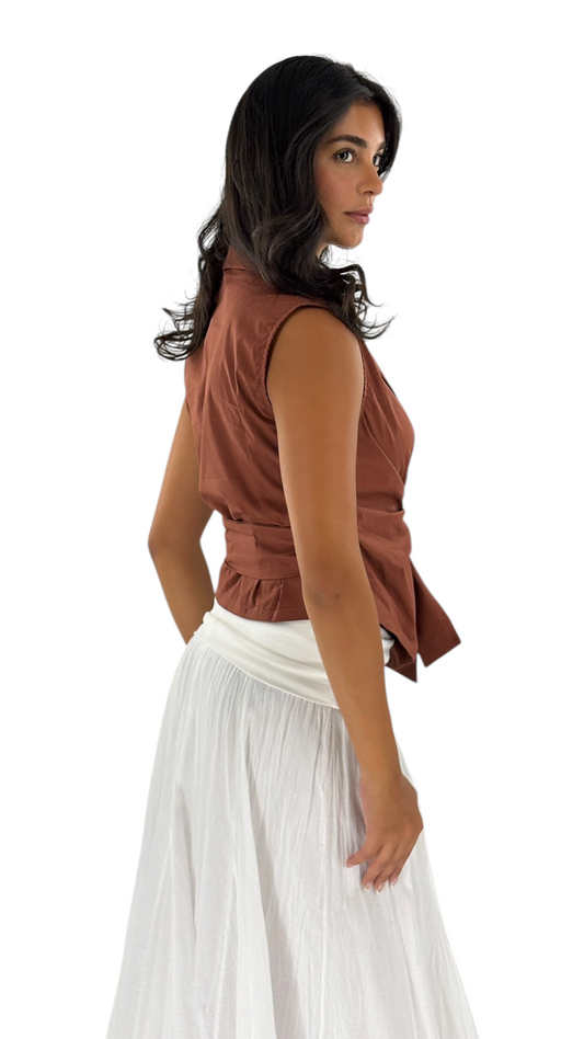 Marie Terracotta Vest