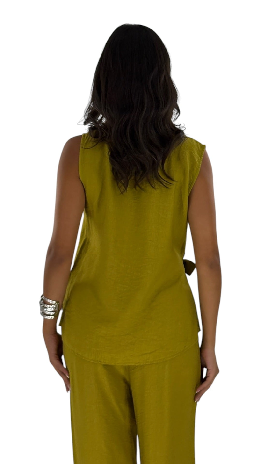 Eleni Chartreuse Top