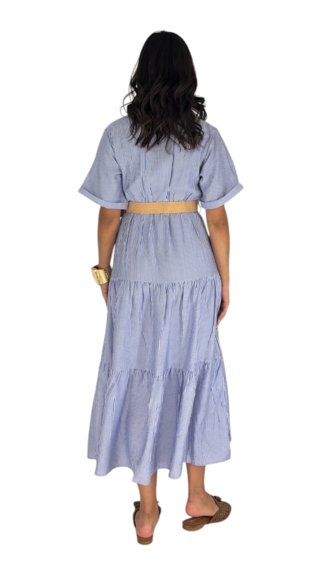Cerise Navy/White Dress