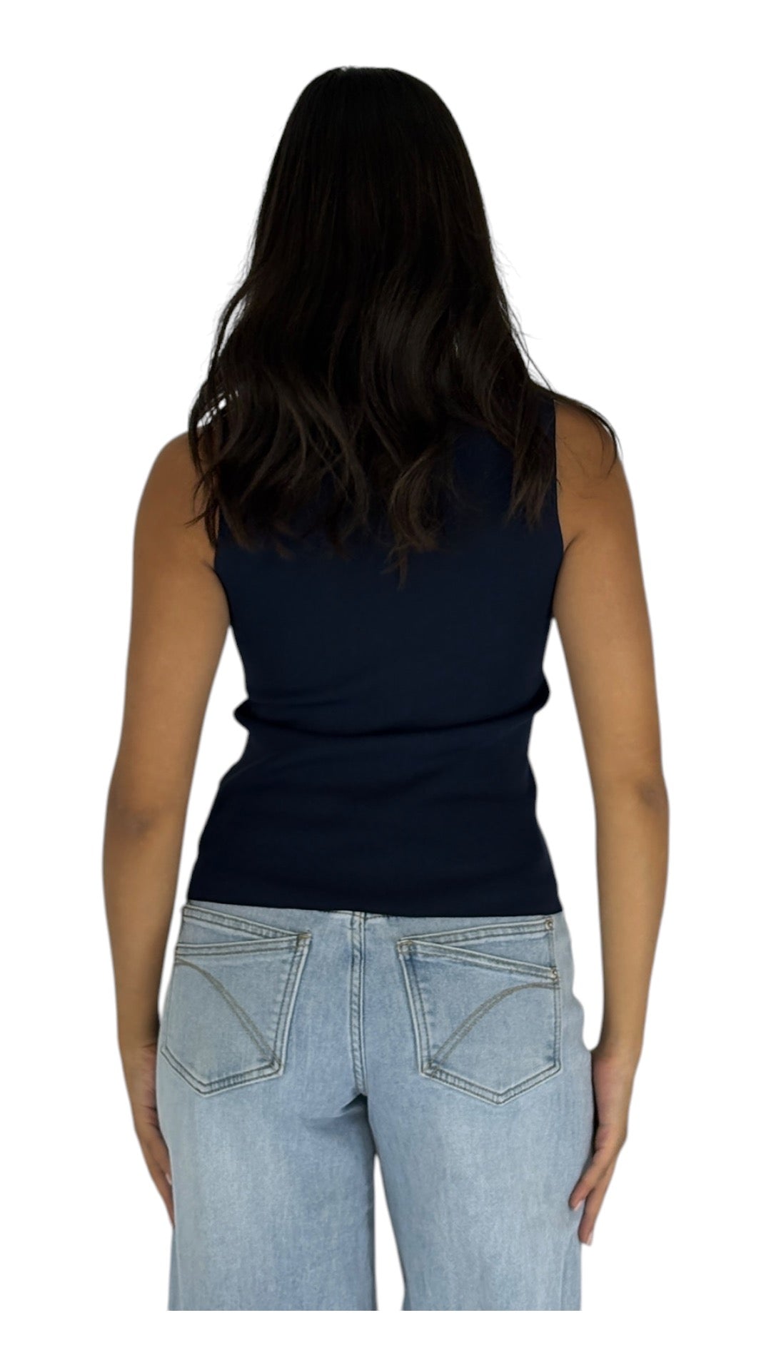 Noelle Navy Top