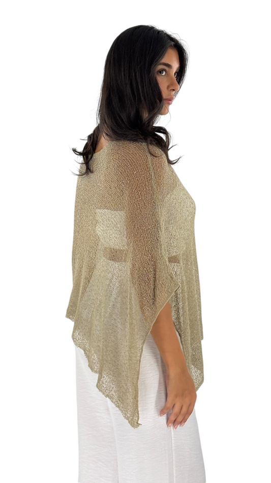 Laila Beige Poncho