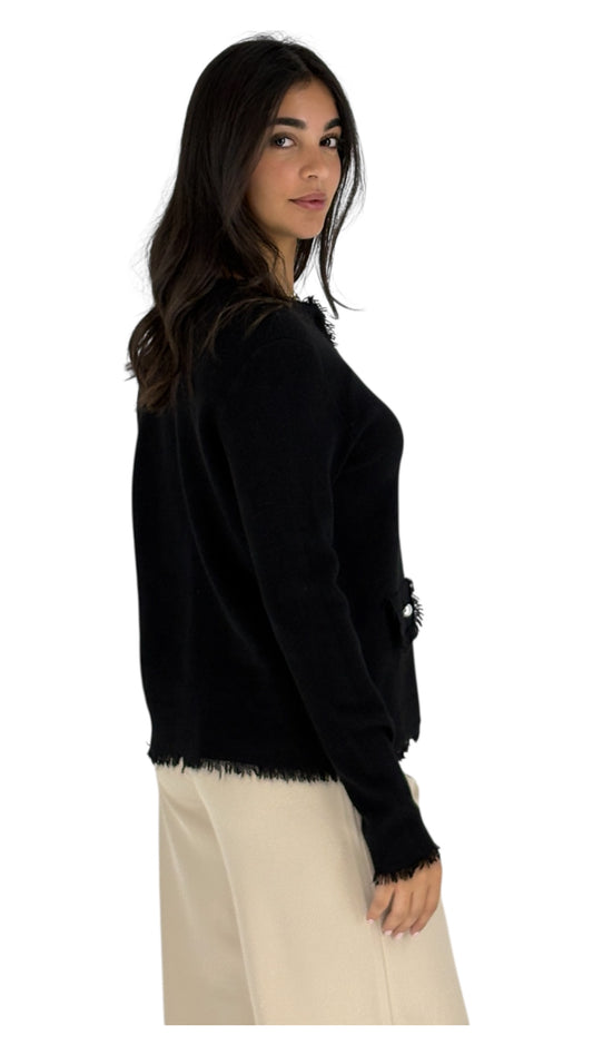 Rocia Black Cardigan