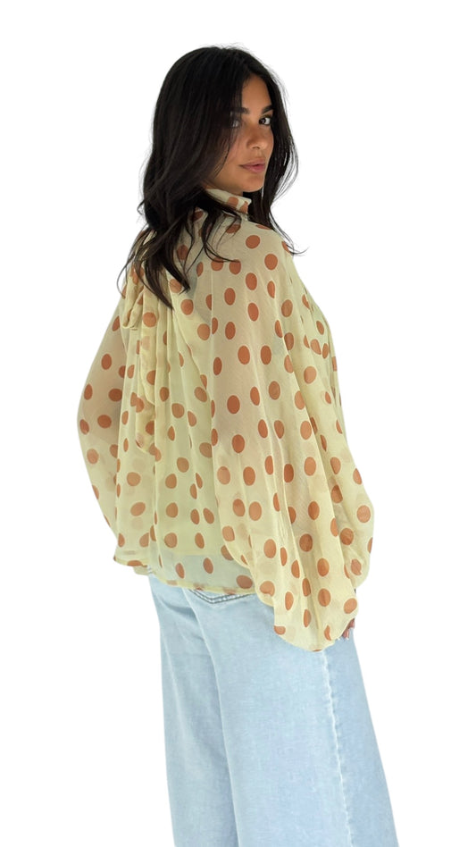 Mnadi Polka Dots Blouse