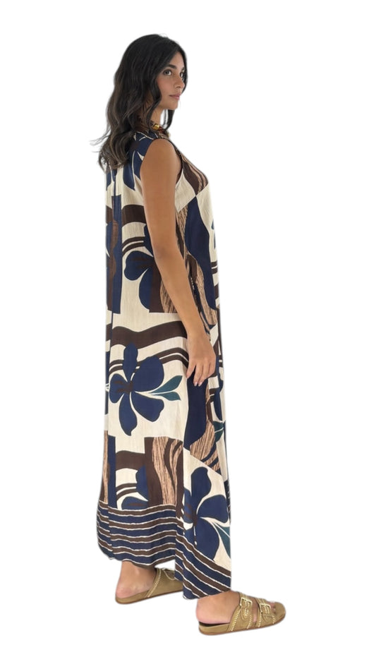 Fiona Navy Dress