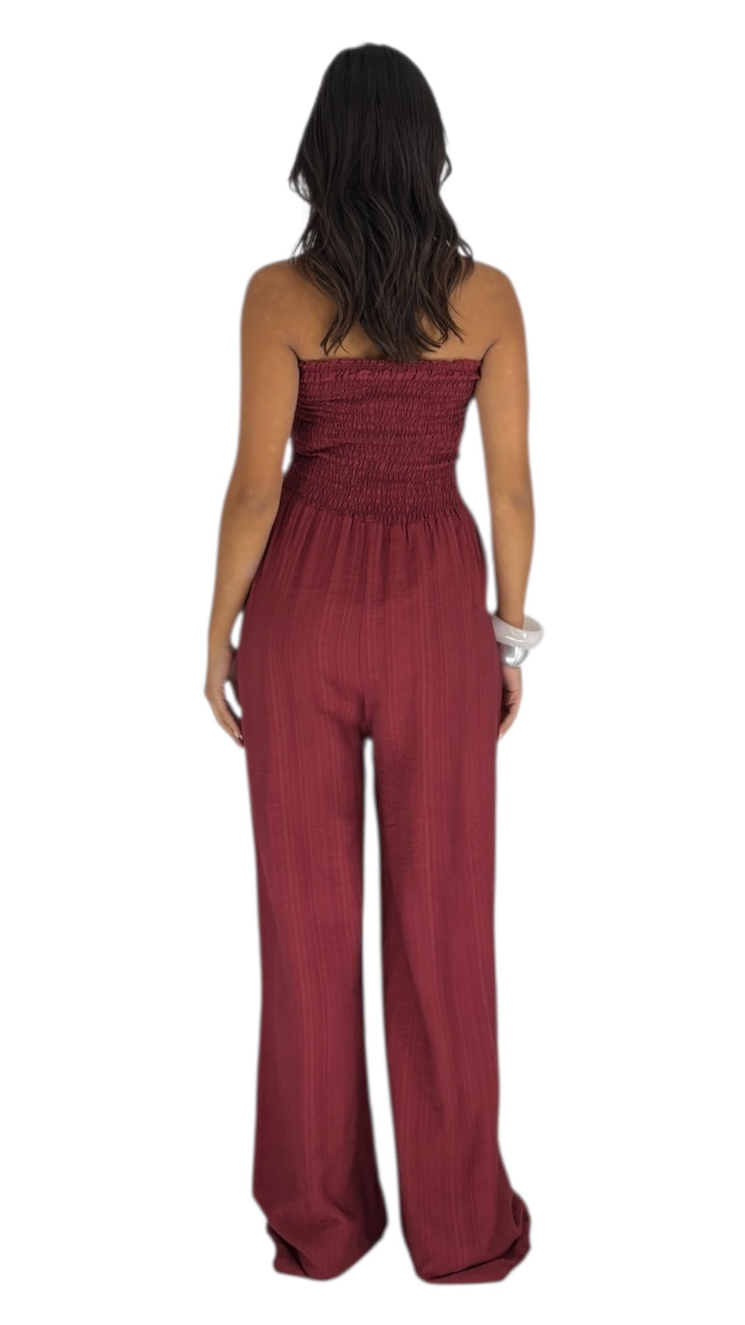 Elea Burgundy Jumpsuit