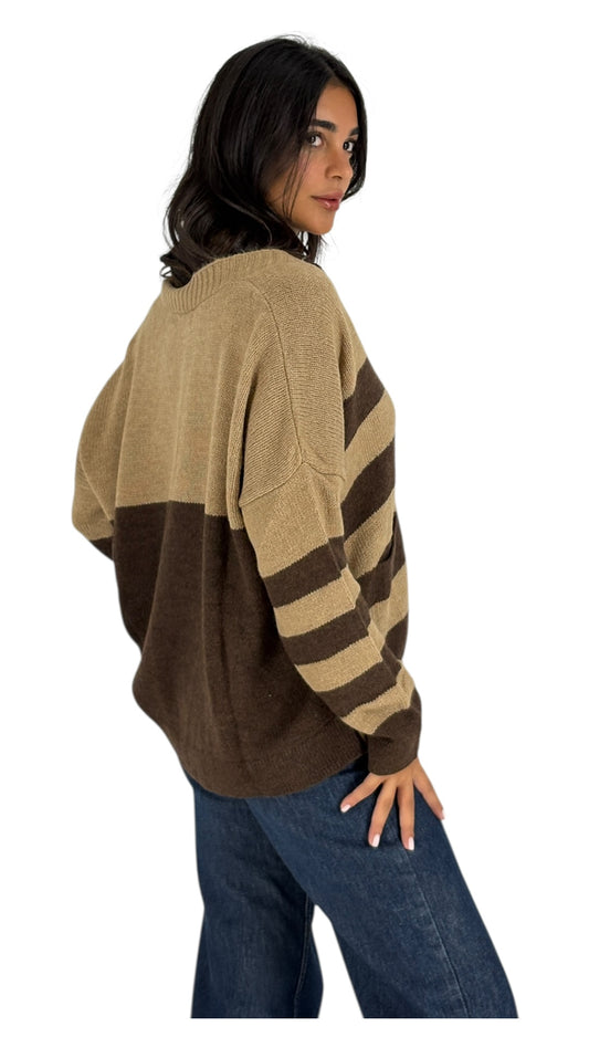 Fadia Brown Cardigan