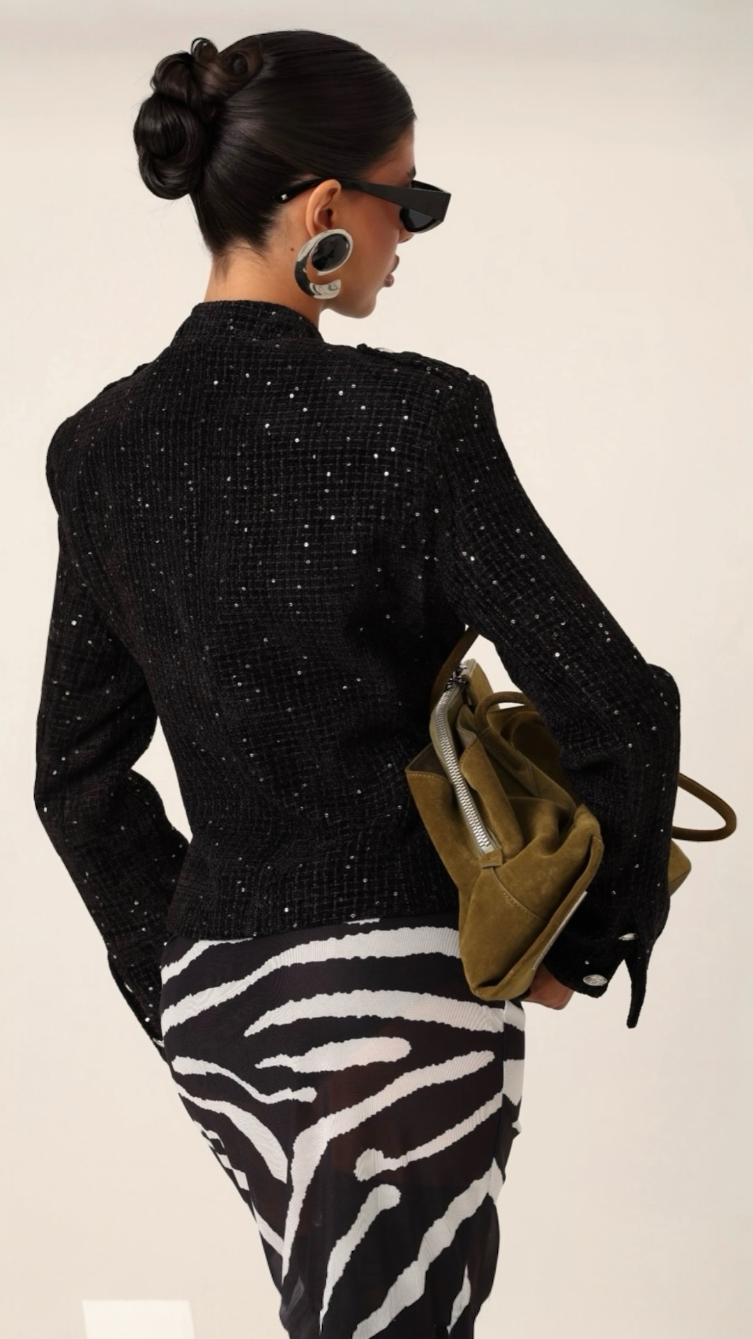 Liam Fitted Officer-Style Tweed Jacket