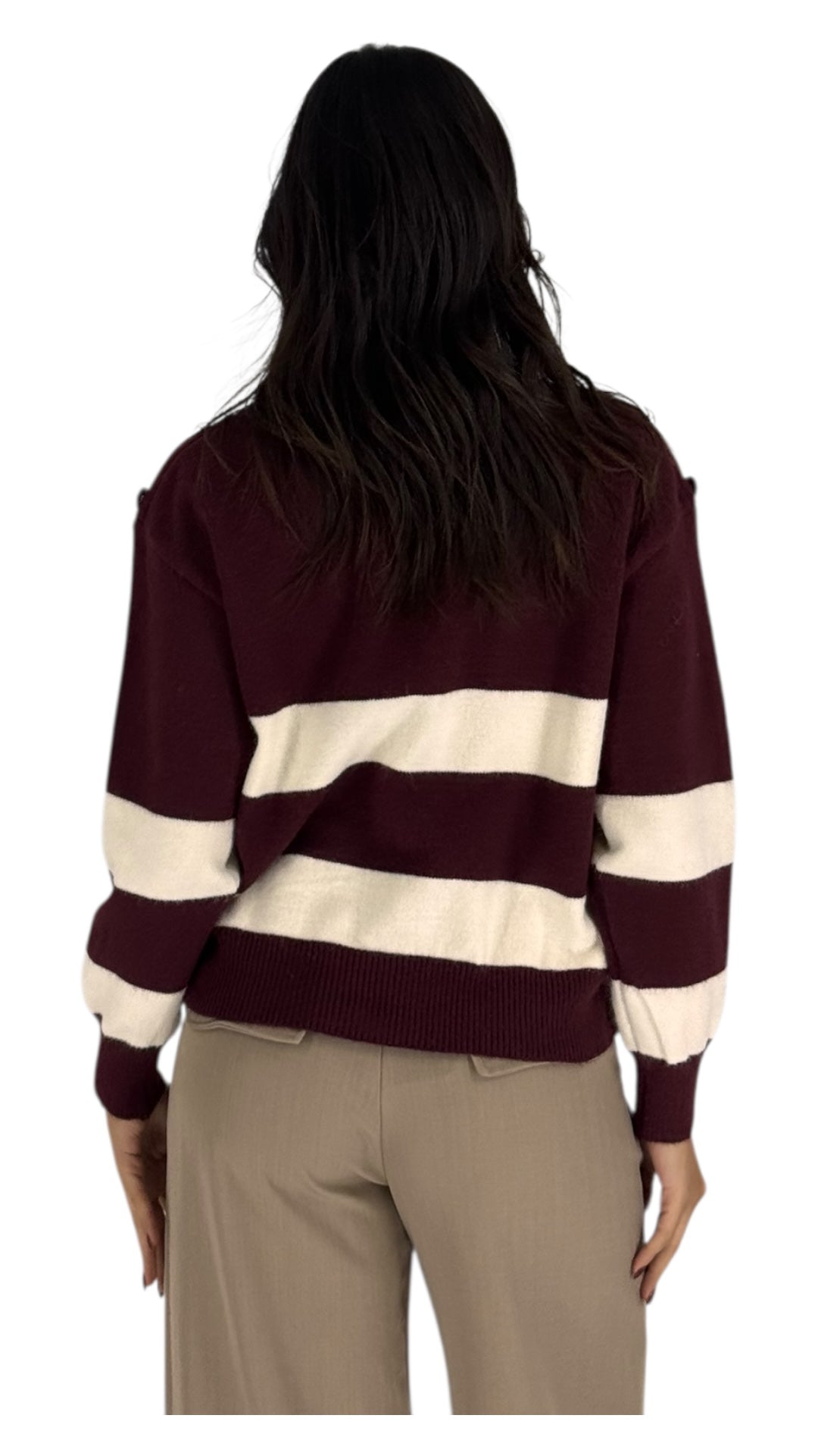 Floria Burgundy Sweater