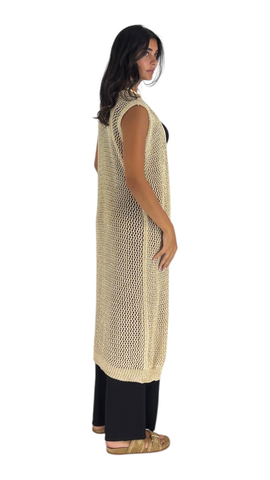 karla Gold Vest