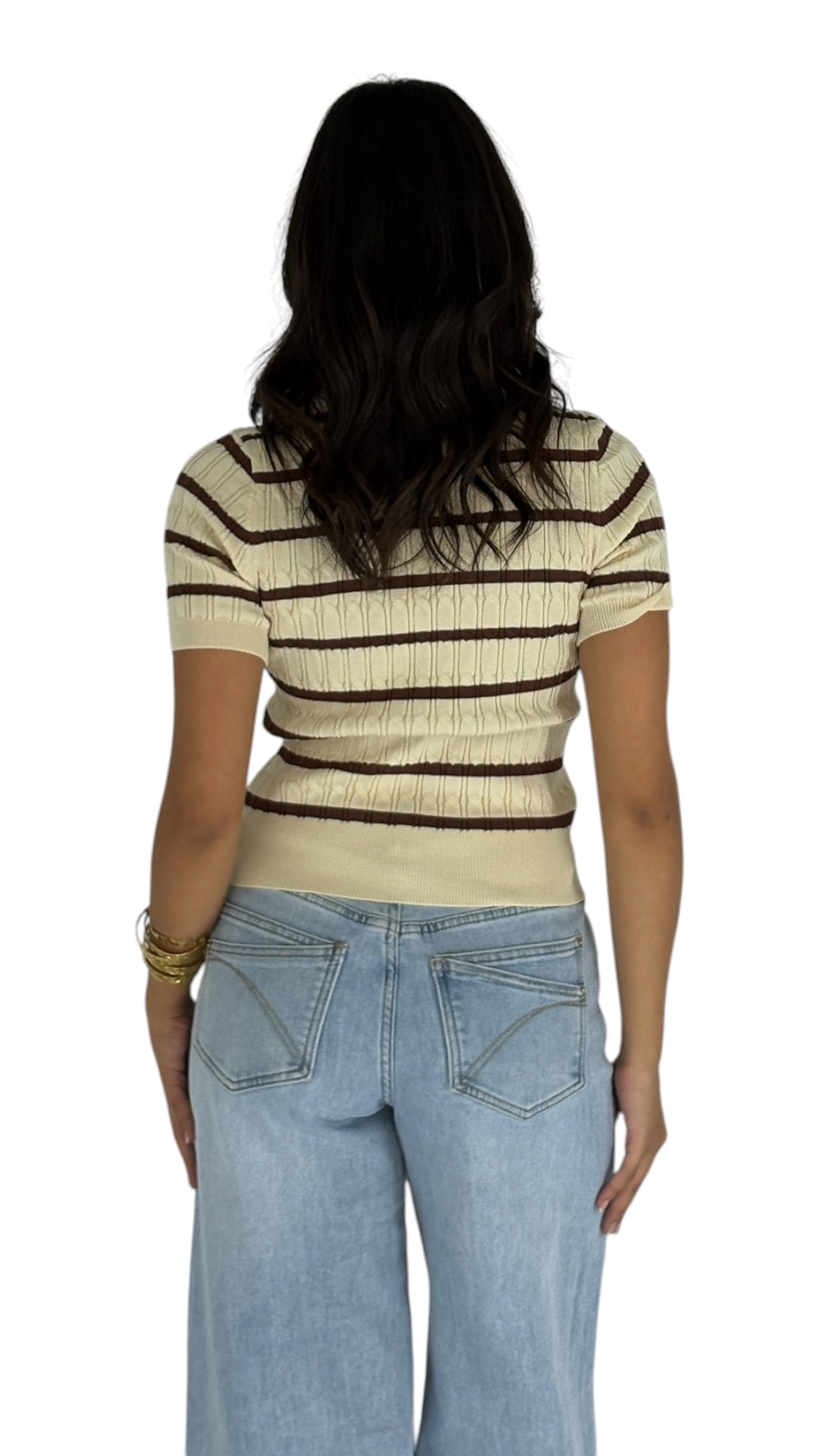 Amas Beige/Brown Top