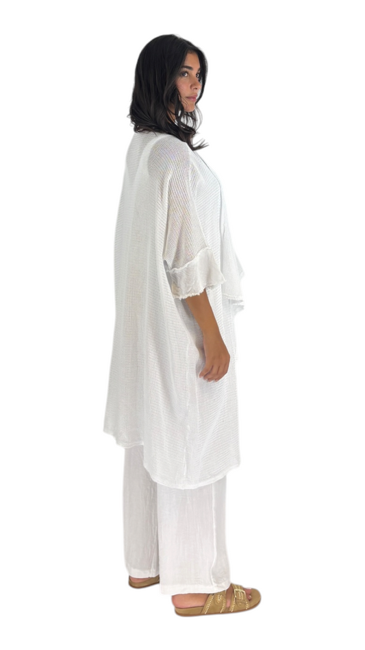 Raya White Cardigan