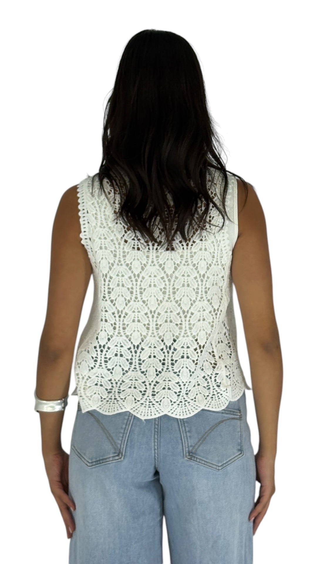 Edie White Vest