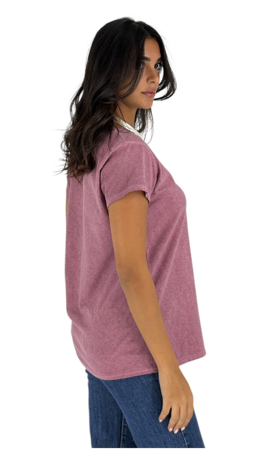 Lacey Mauve T-shirt