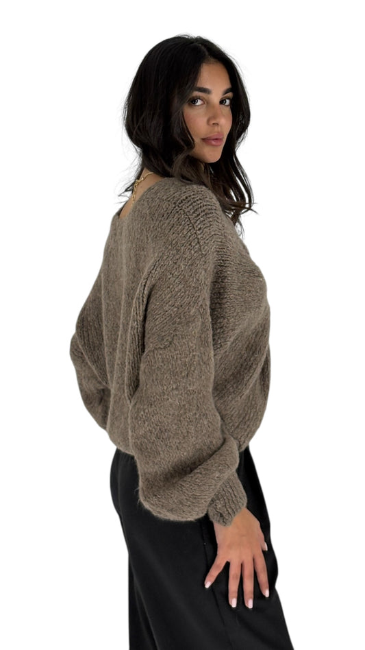 Paola Taupe Sweater