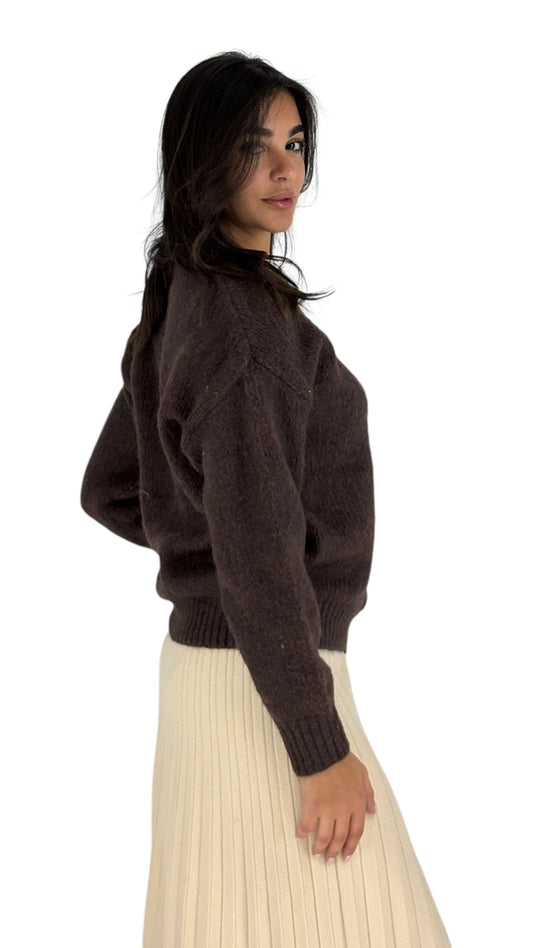 Aditi Brown Cardigan