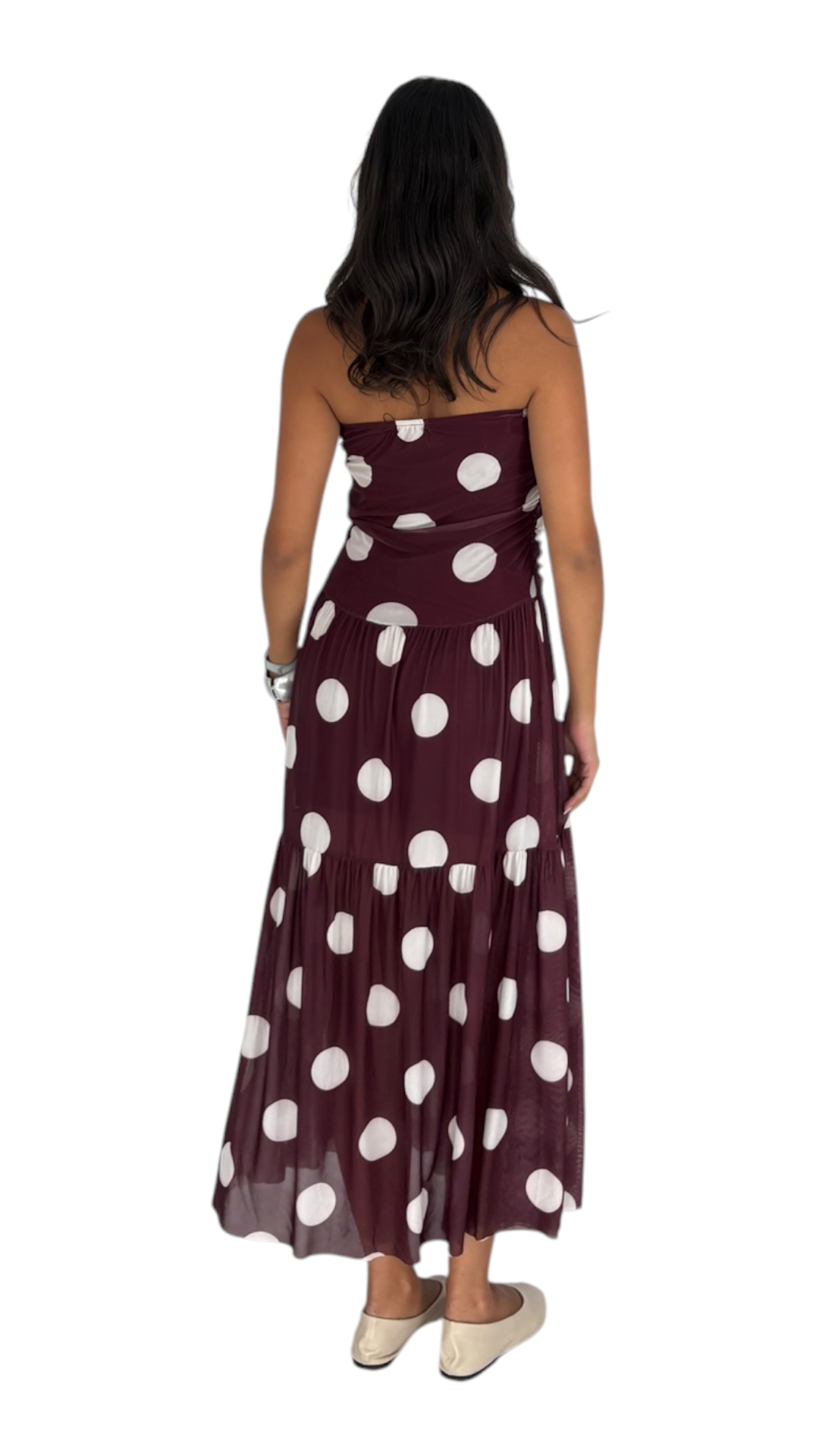 Dunia Maroon Dress