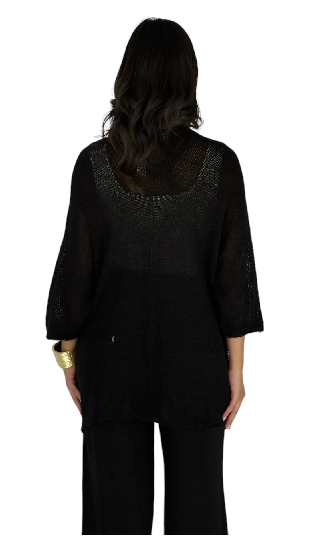 Locs Black Cardigan