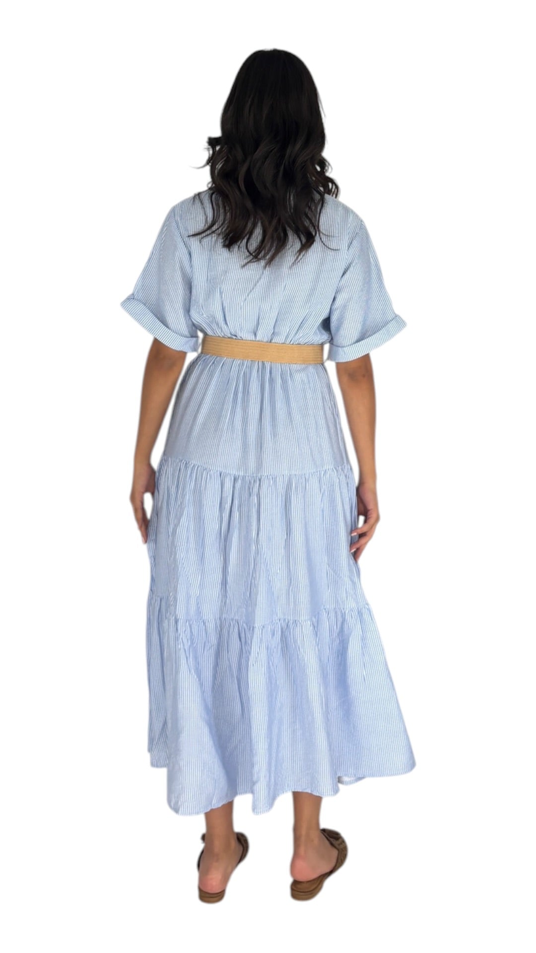 Cerise Blue/White Dress