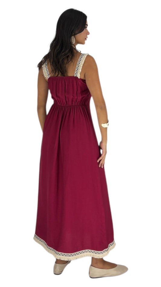 Lily Maroon Dress