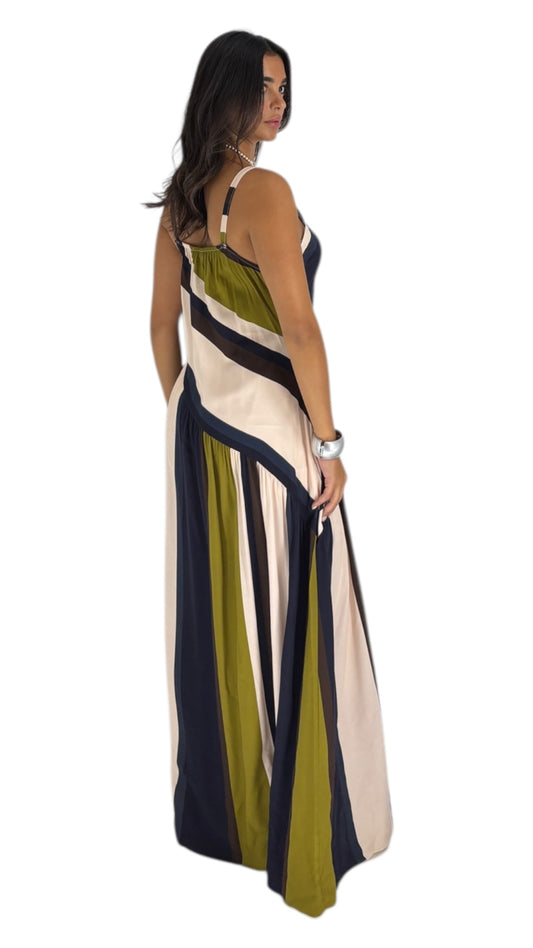 Violet Navy Line Dress