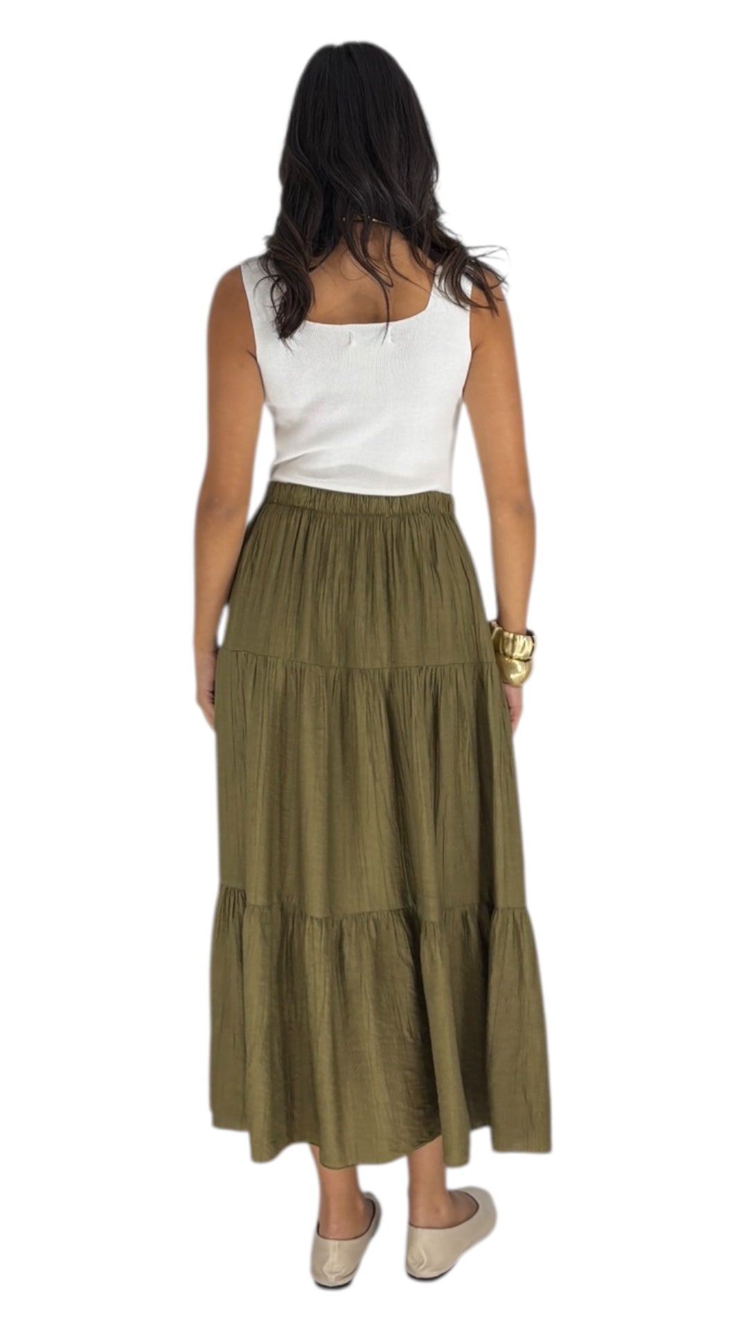 Rily Olive Green Skirt
