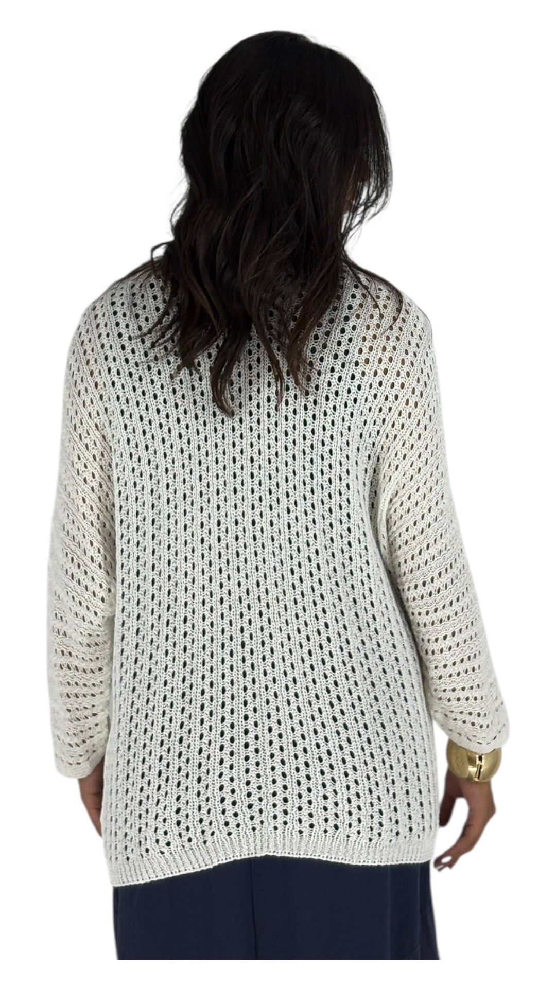 Zane White Cardigan