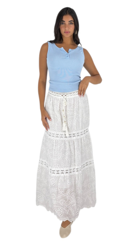 Louna White Skirt
