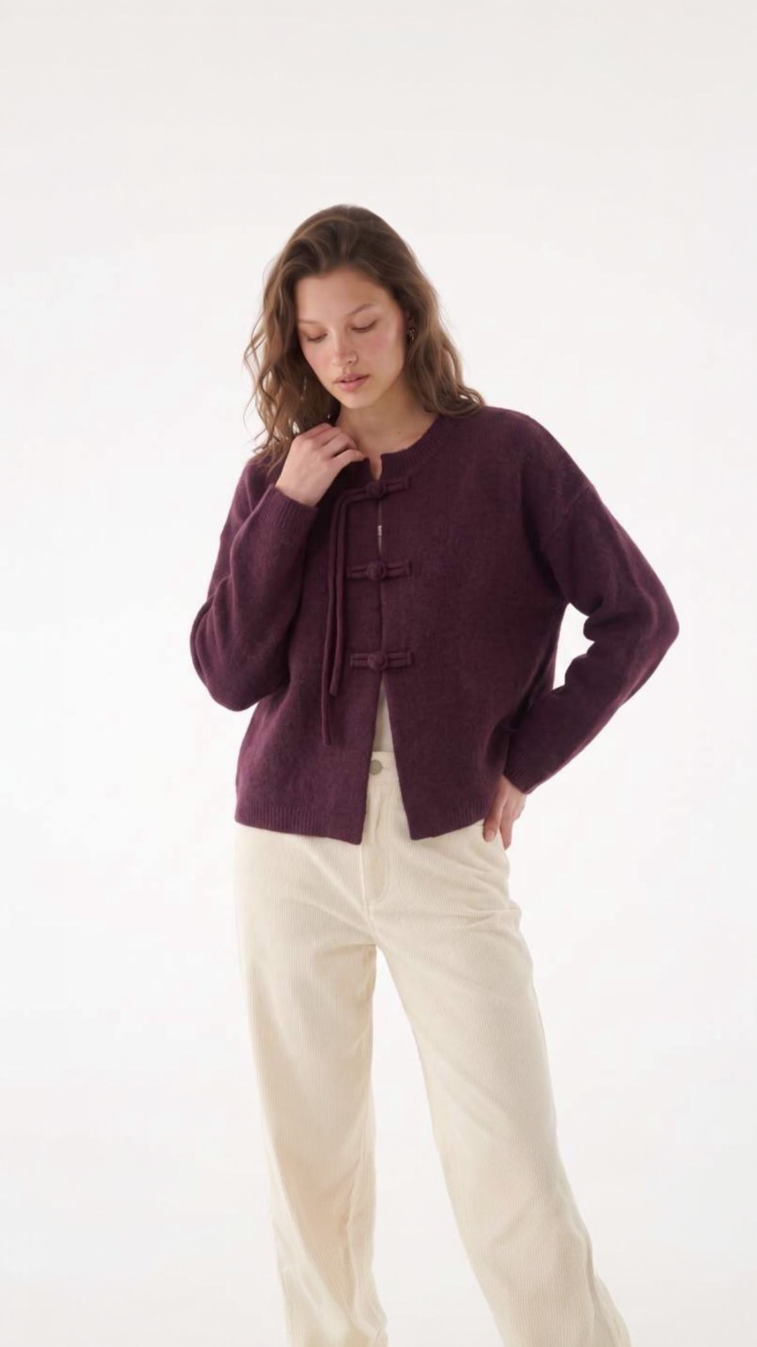 Homa Mauve Cardigan