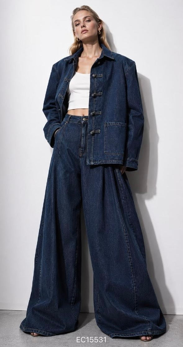 Linda Oversized Denim Set