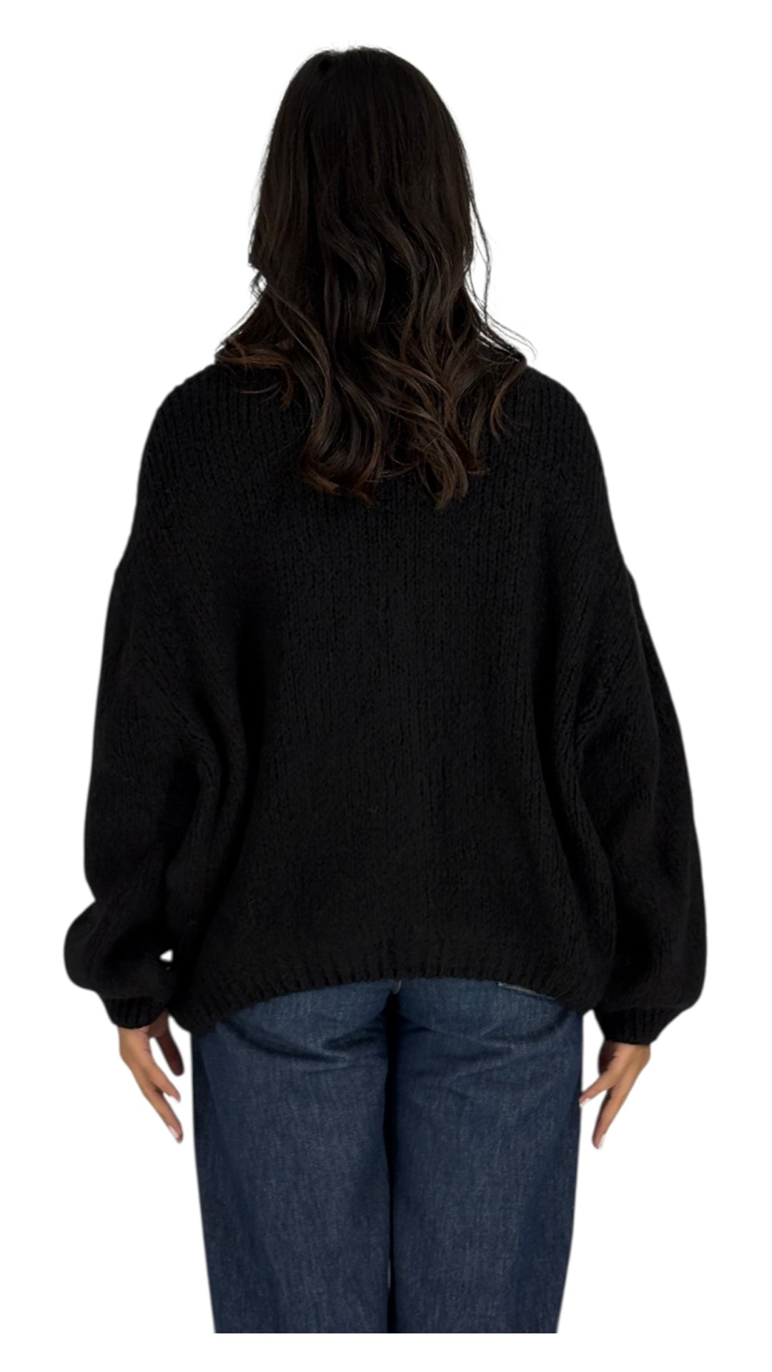 Elio Black Cardigan