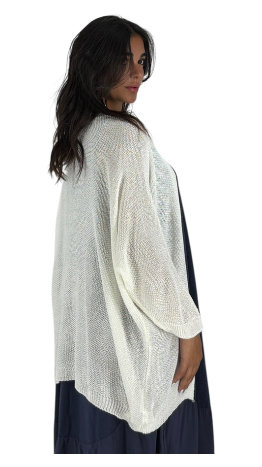 Dalla White Cardigan