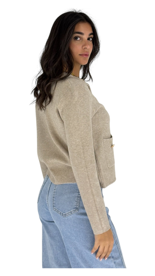 Celia Taupe Jacket