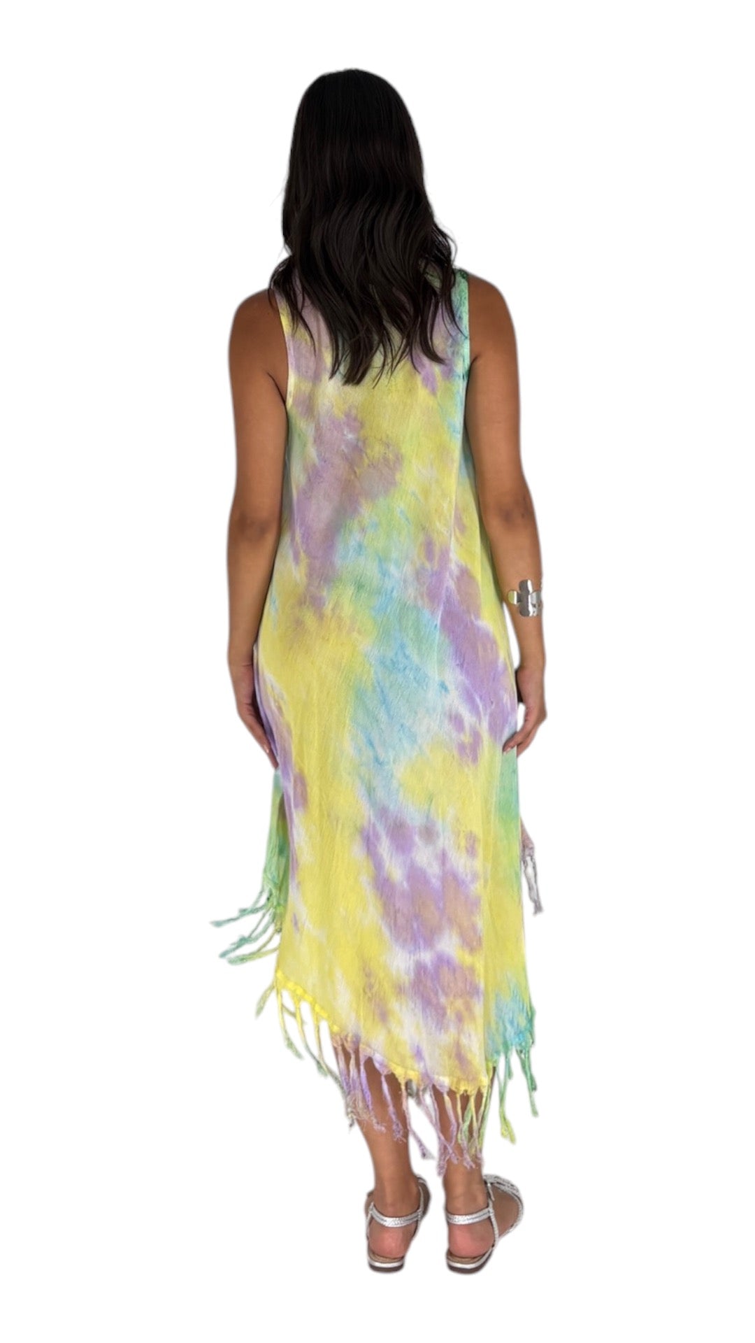 Rendar Teal/ Butter yellow Dress
