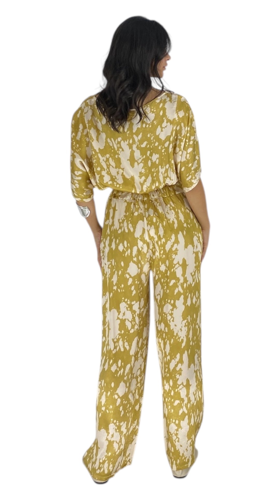 Kiki yellow cow print set