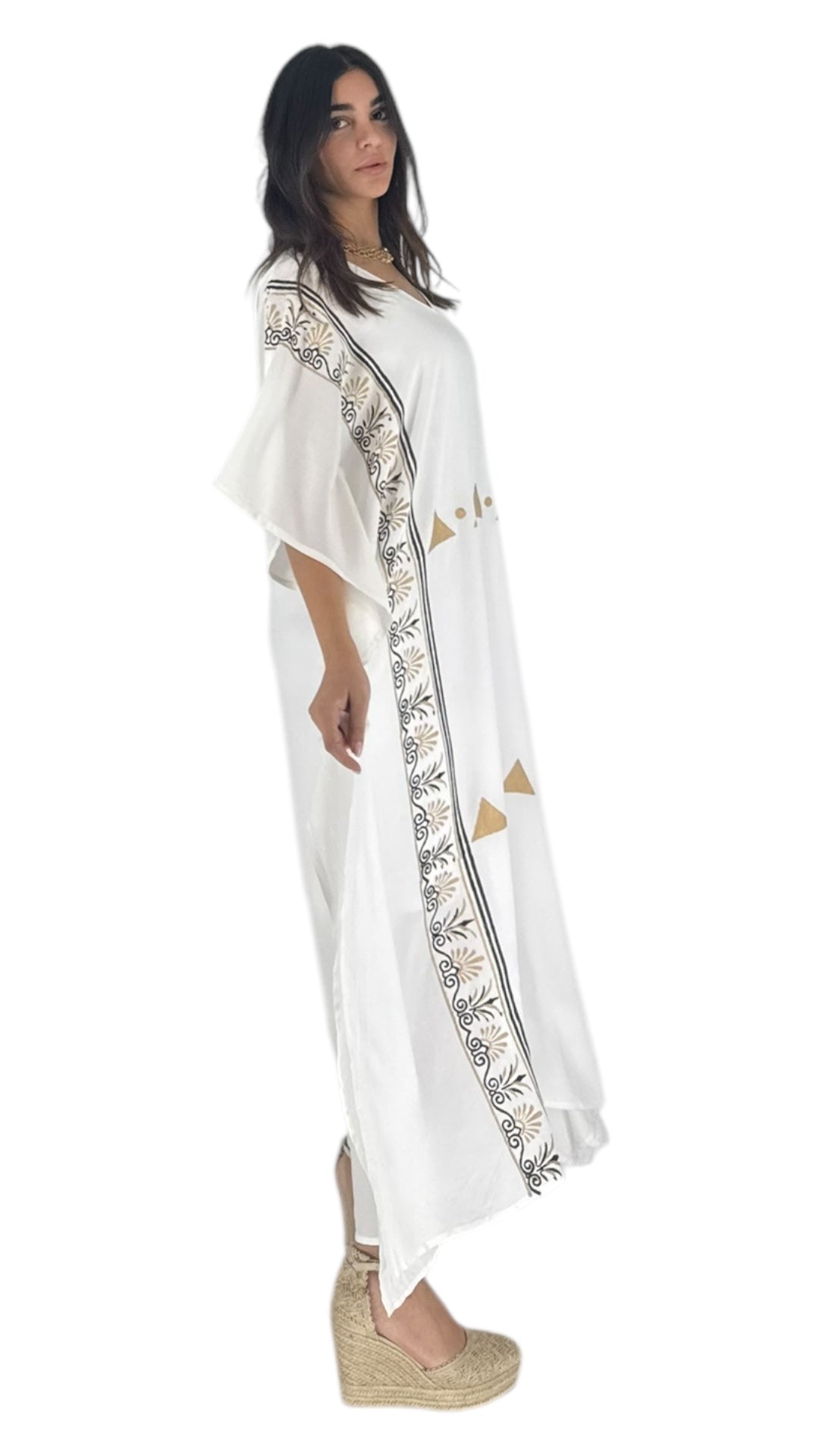 Farro white abaya