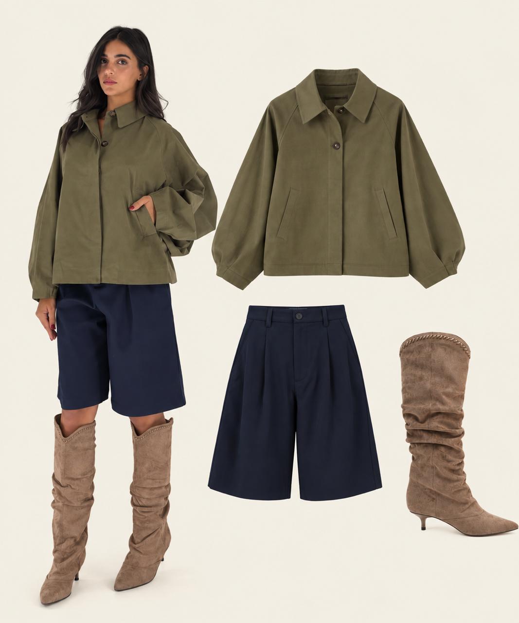 Shop the Look: Kaki Jacket