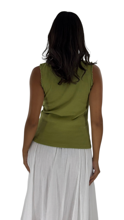Lina Chartreuse Top