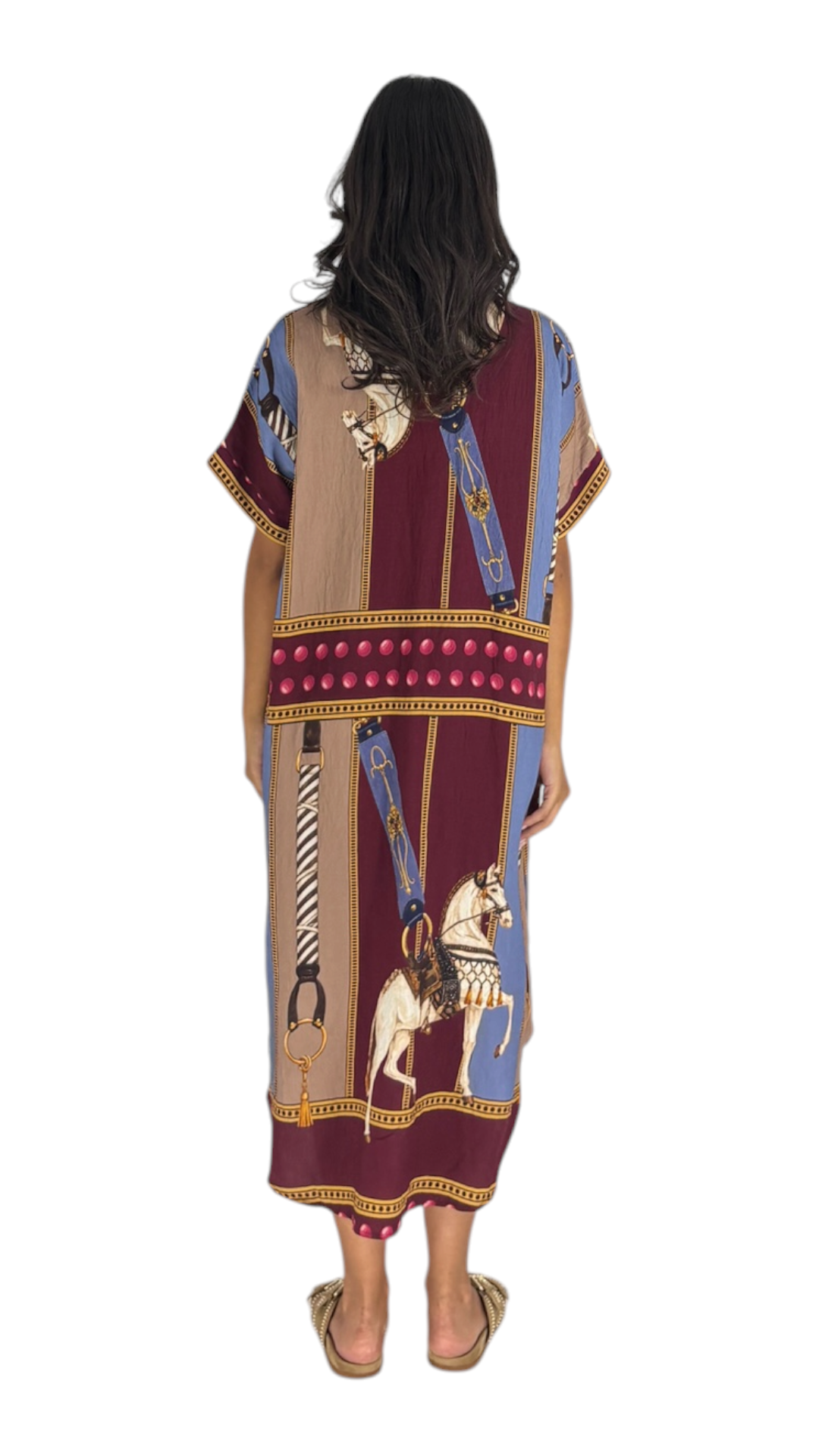Horse Maroon Dress