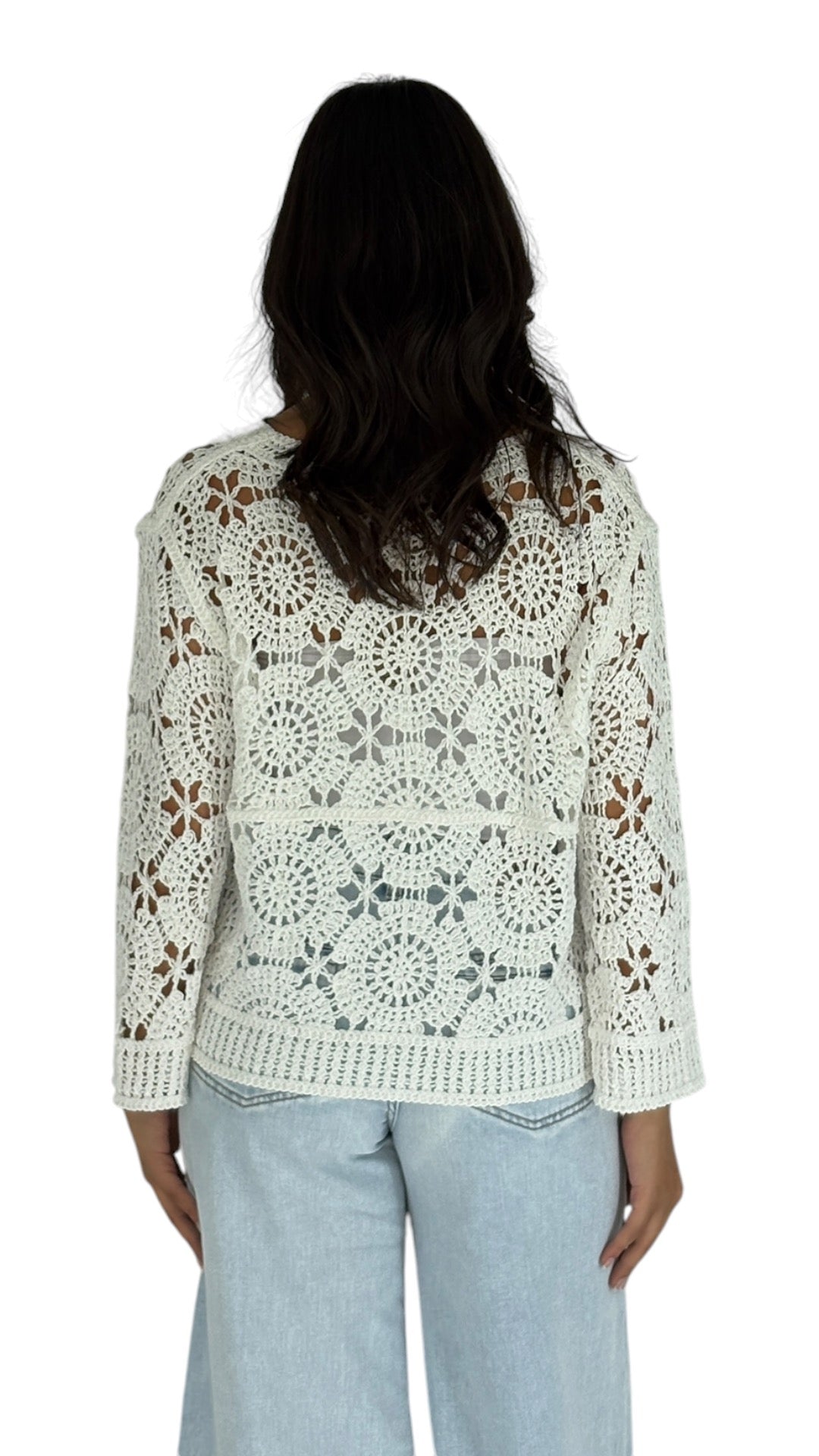 Abeer White Cardigan