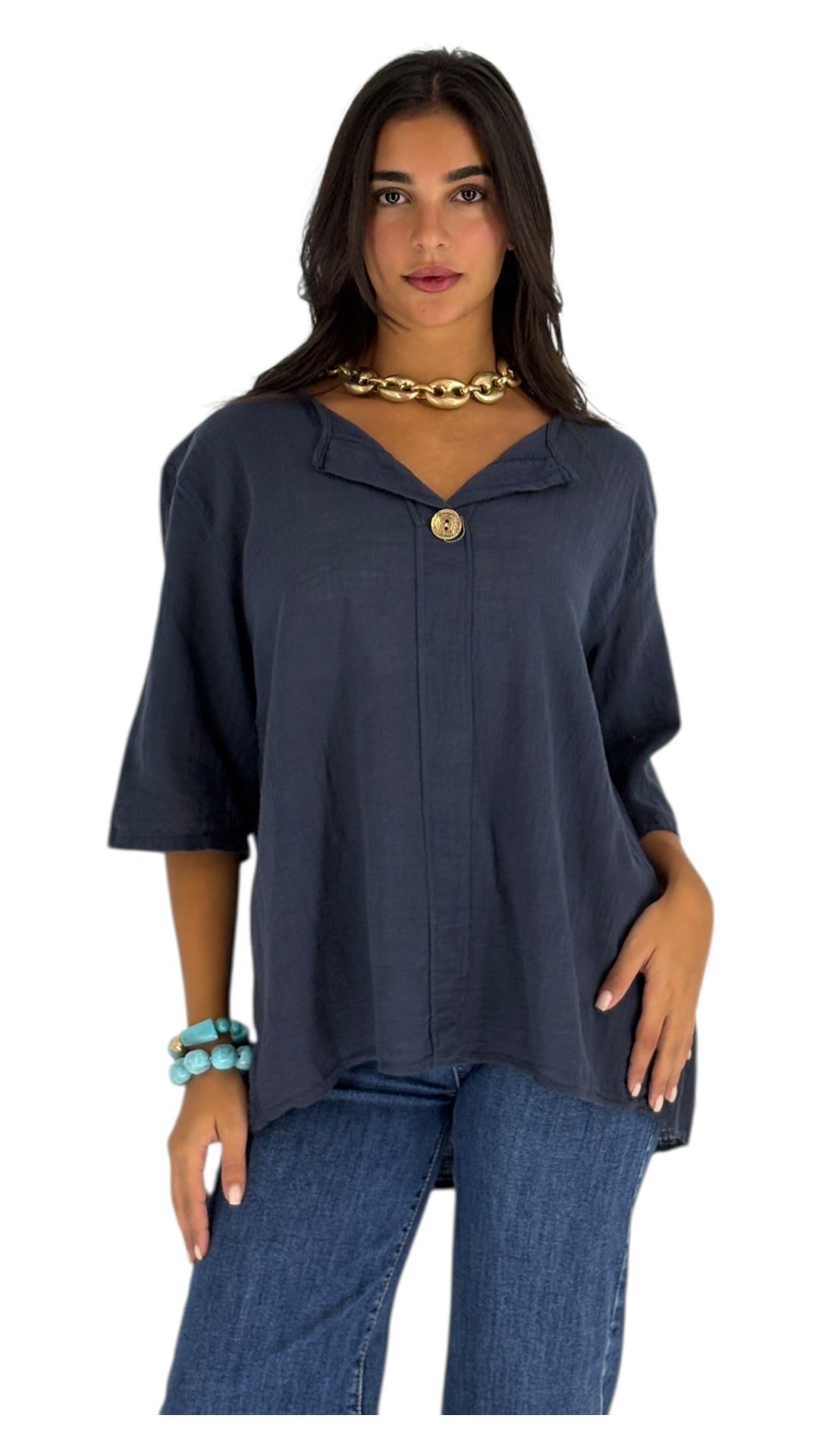 Lola Navy Top