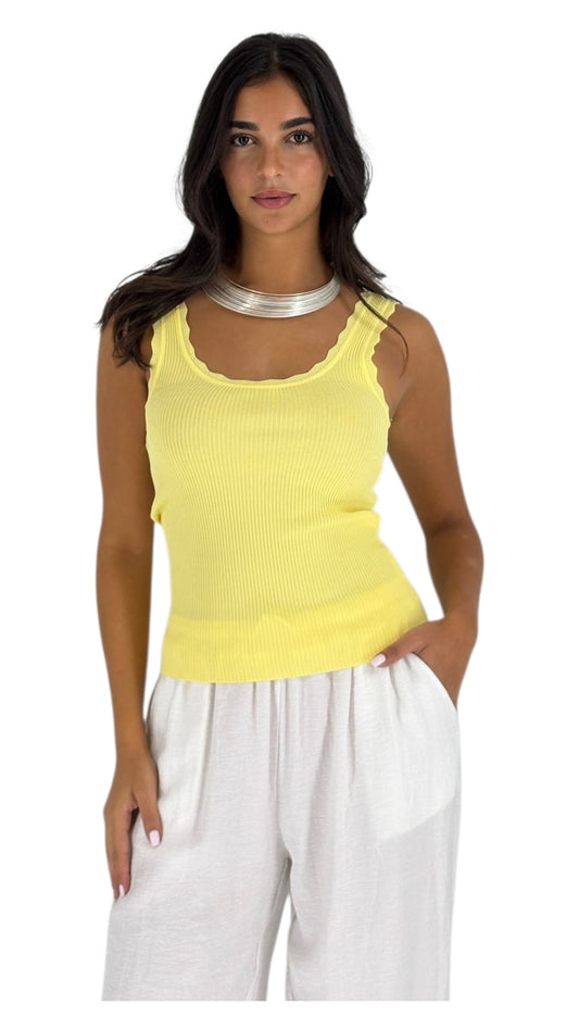 Amnda Yellow Top